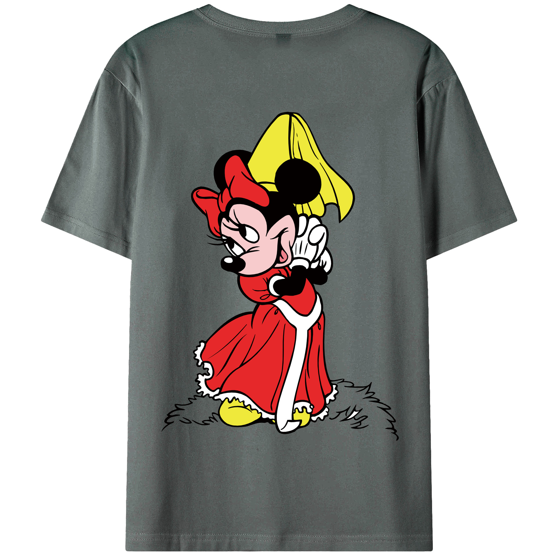 （画像用） ミッキーマウス Mickey Mouse 綿100％半袖Tシャツ（背面プリント）